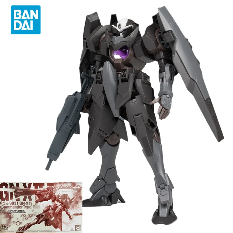 Bandai Original GUNDAM Anime Model HG 1/144 GNX-803T GN-X Ⅳ Commander Type Action Figure Assembly Model PB Toys Gifts for Kids