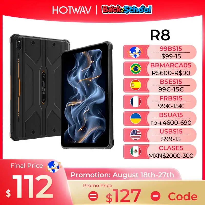 Прочный планшет HOTWAV R8