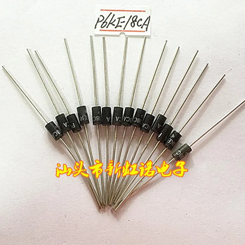 정품 수리 용접 인버터, 양방향 과도 억제 다이오드, TVS 다이오드 트라이오드 재고, P6KE18CA, 로트당 10 개, 신제품