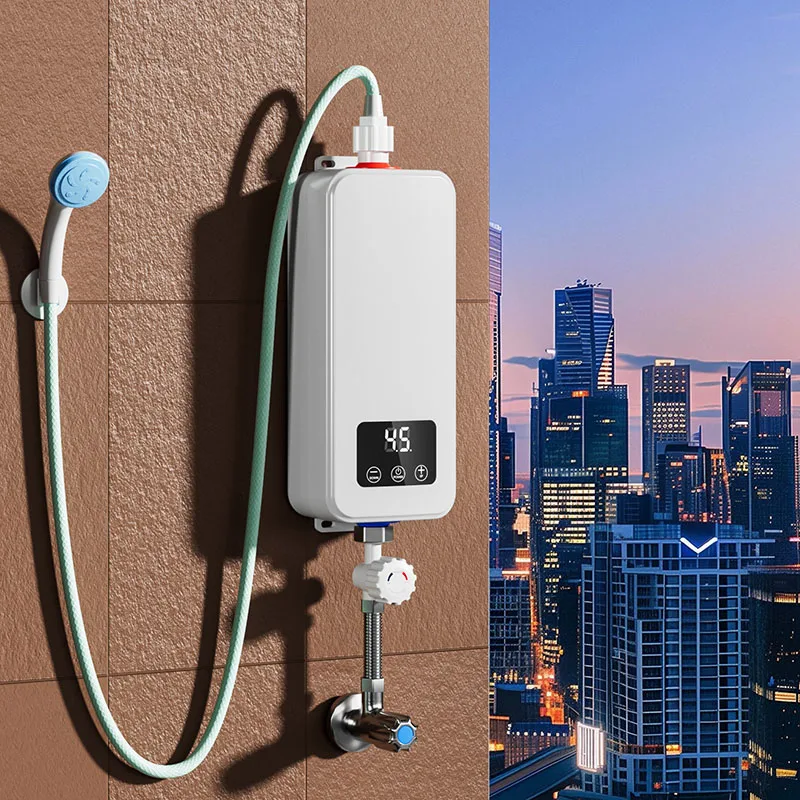 スマートミニ5500W電気温水器 家庭用 シャワー/バス用 インスタント瞬間湯沸かし器