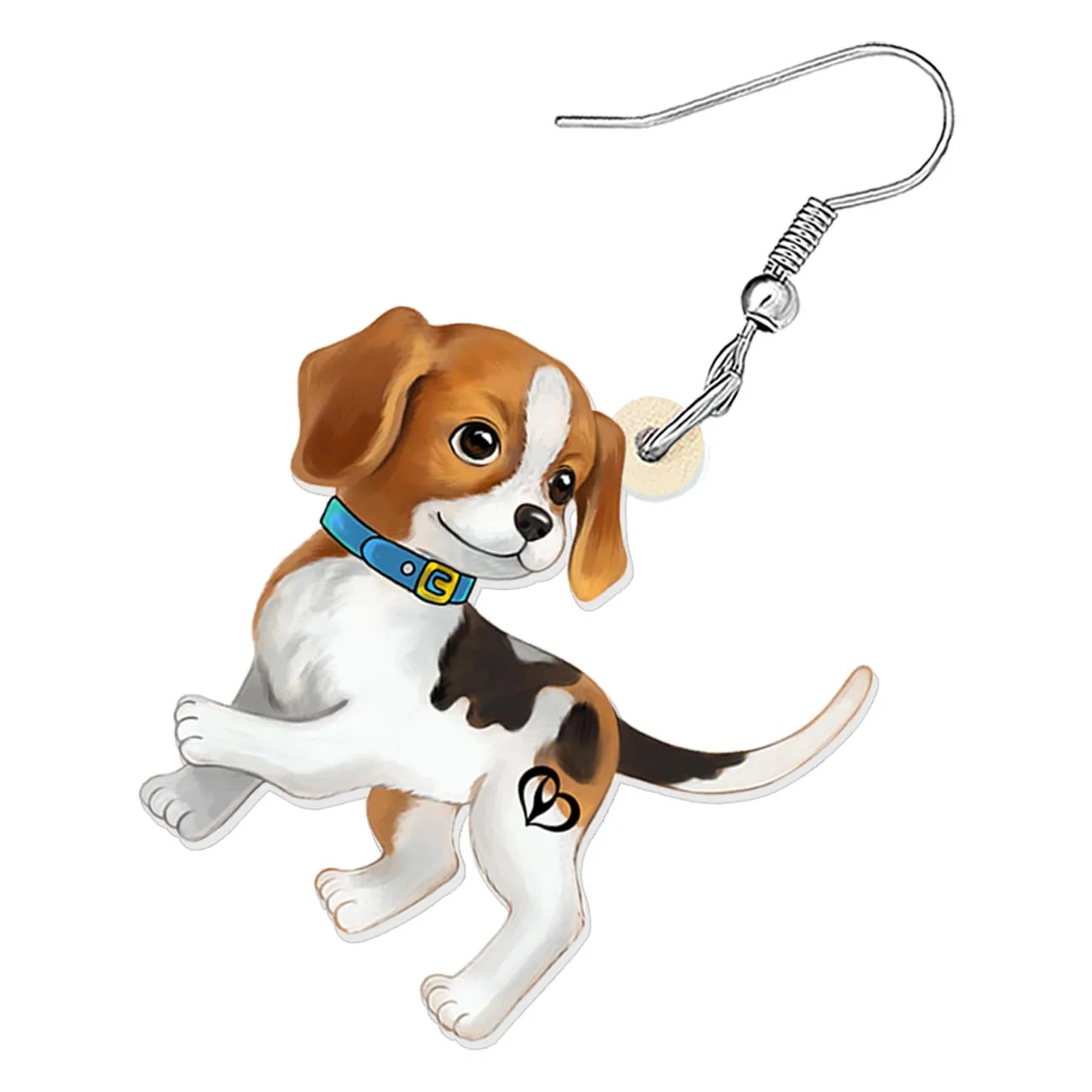 BONSNY Acrylic Adorable Beagle Dog Drop Dangle Earrings Party Favors for Women Girls Kids Dog Lovers Jewelry Charms Gifts