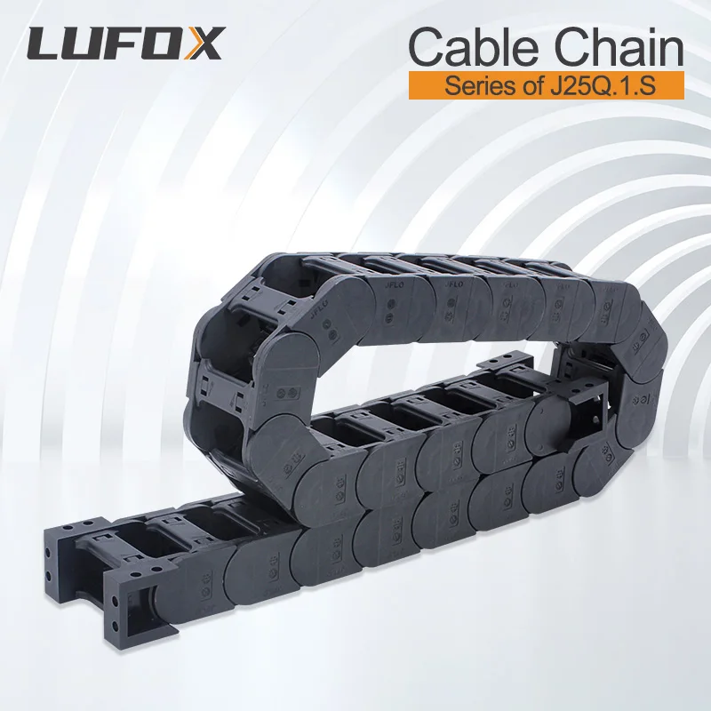 

Высококачественная кабельная цепь длиной 1 метр. Серия J25Q.1.S-Bridge, открытого типа, с открытыми концами с обеих сторон.