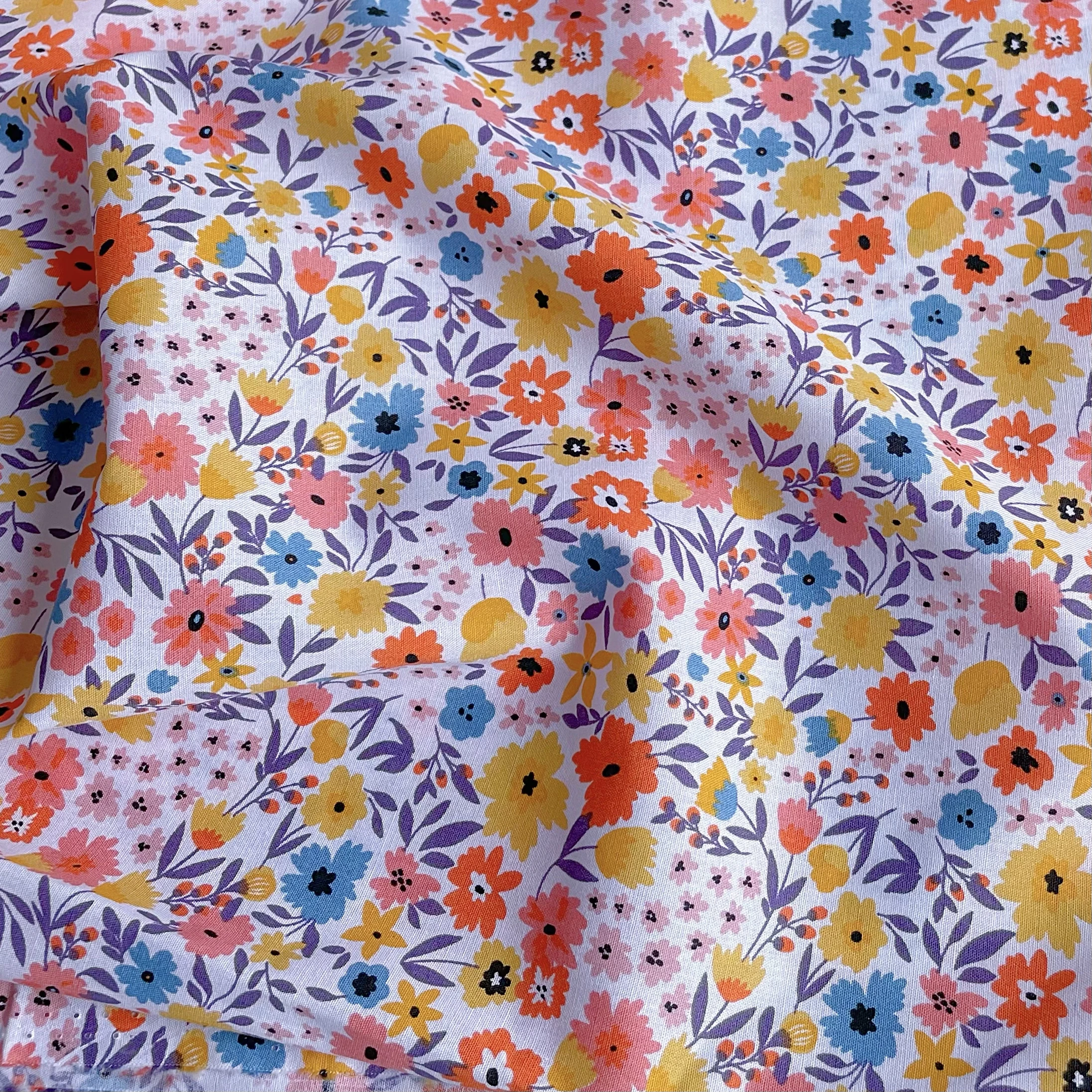 Chartwell-Tissu floral à impression numérique, 100% coton, design original 40S, pour la couture de robes de gril, jupe de styliste pour enfants