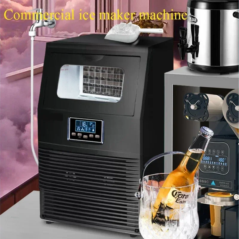 

Countertop Ice Maker Chewable Pebble Ice 34lbs/26.5lbs per Day Crunchy Pellet Ice Cubes Maker Machine