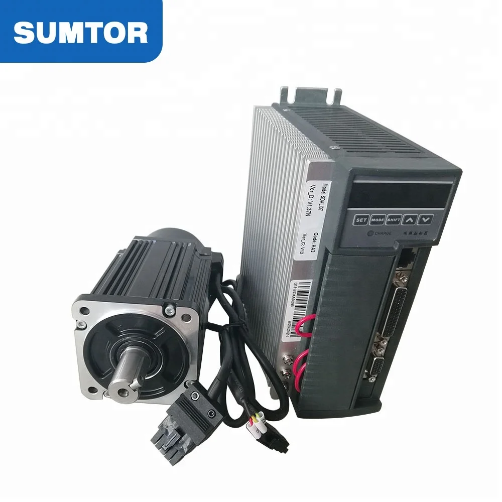 Servo motor ac 750w 220 volts 80st rohs 3 fases ac monofásico máquina de balanço servomotor 750w 0,4kw 400w 3000rpm com driver