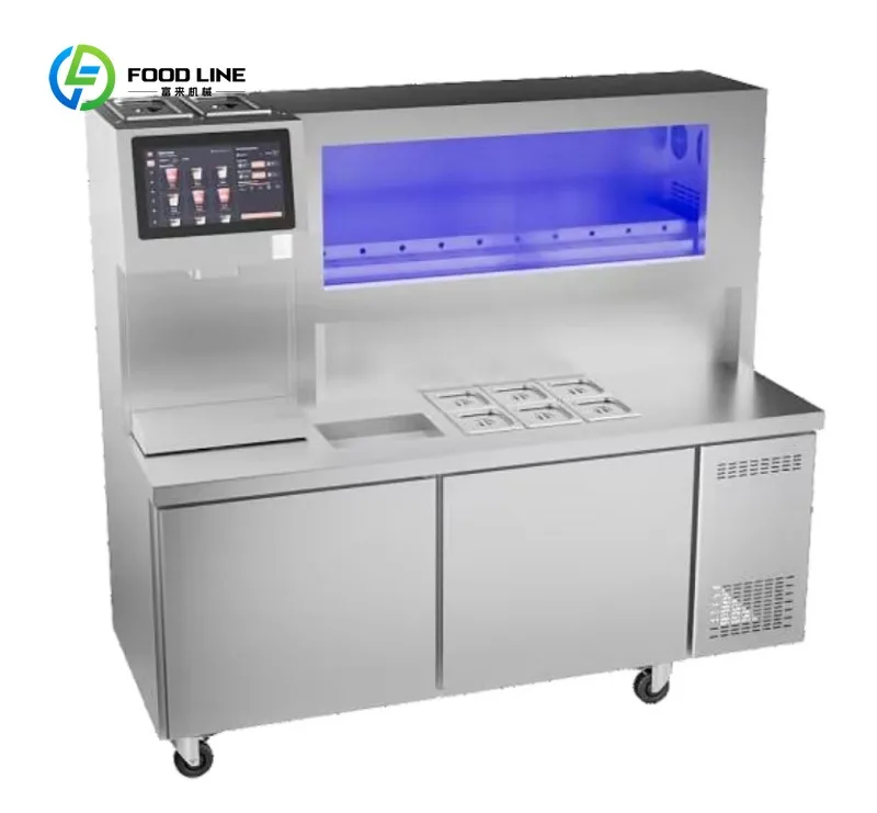 Customized Fully Commercial Multi-Functional Fully Automatic Bubble Tea Machine Makes Milk Tea, Fruit Tea & Slush