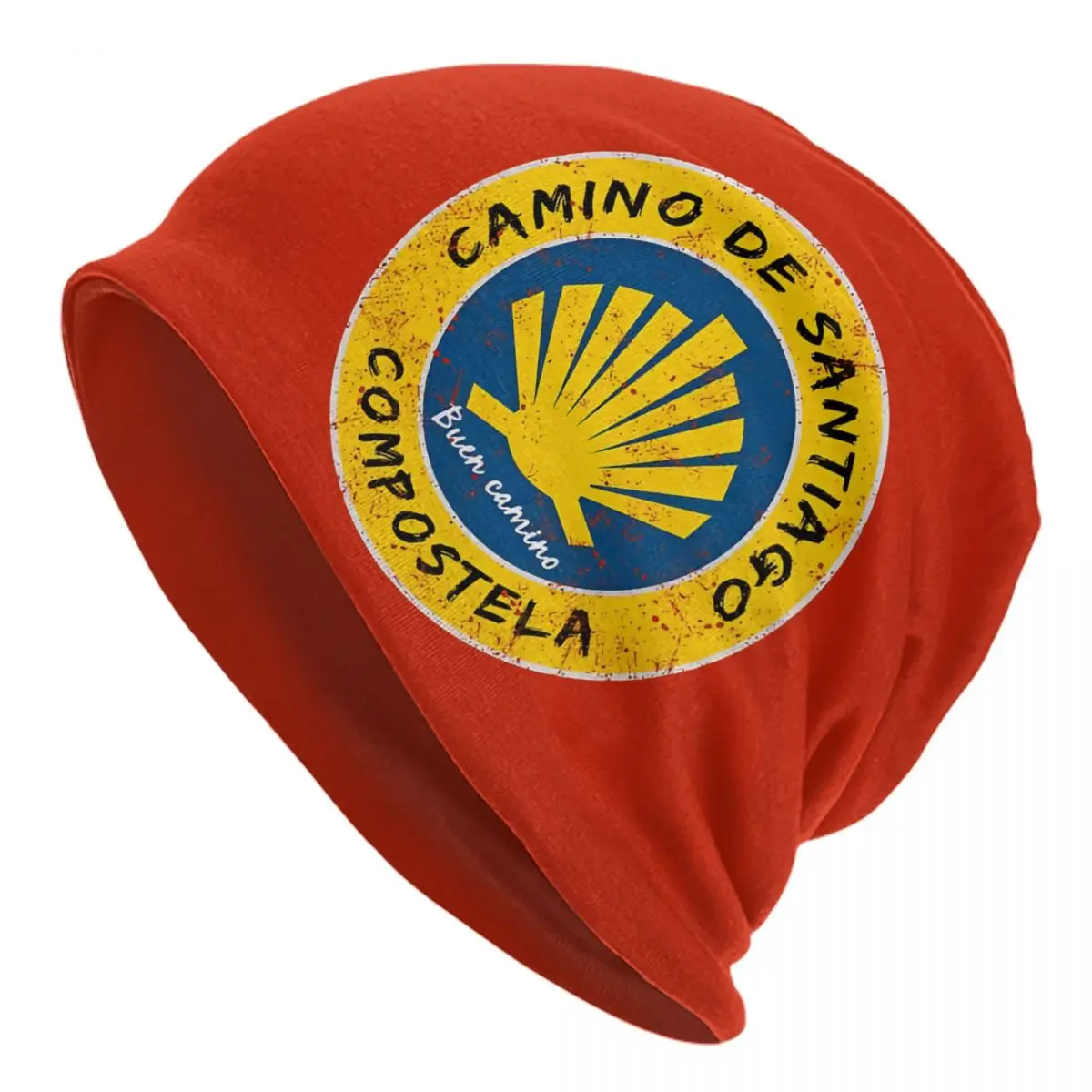 Custom Compostela Peregrino Shell Logo Beanie Cap Unisex Winter Bonnet Homme Knit Hats Hip Hop Saint Skullies Beanies Hats