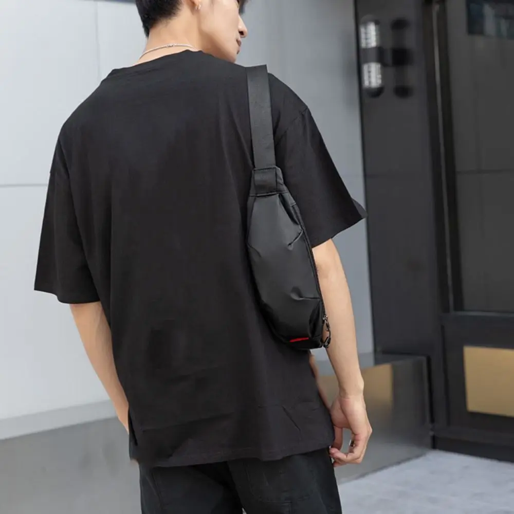 حقيبة خصر رجالية متعددة الوظائف قابلة للتعديل، خفيفة الوزن ومتينة، حقيبة كتف عصرية للجري #4