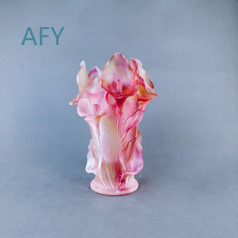 Glazed Ornament Vase for Living Room Decor for Glass Water Insertion for Home Decoration for Colorful Creative Vase for