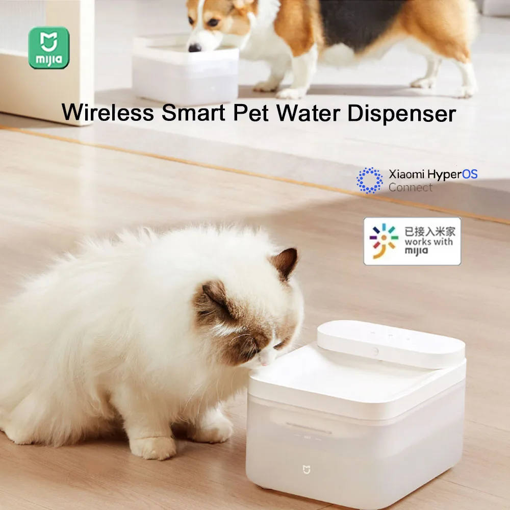 Mijia Wireless Smart Pet Water Dispenser Fountain Dog Cat Automatic Pet Mute Drink Feeder Bowl Filter Accessories for Mijia APP