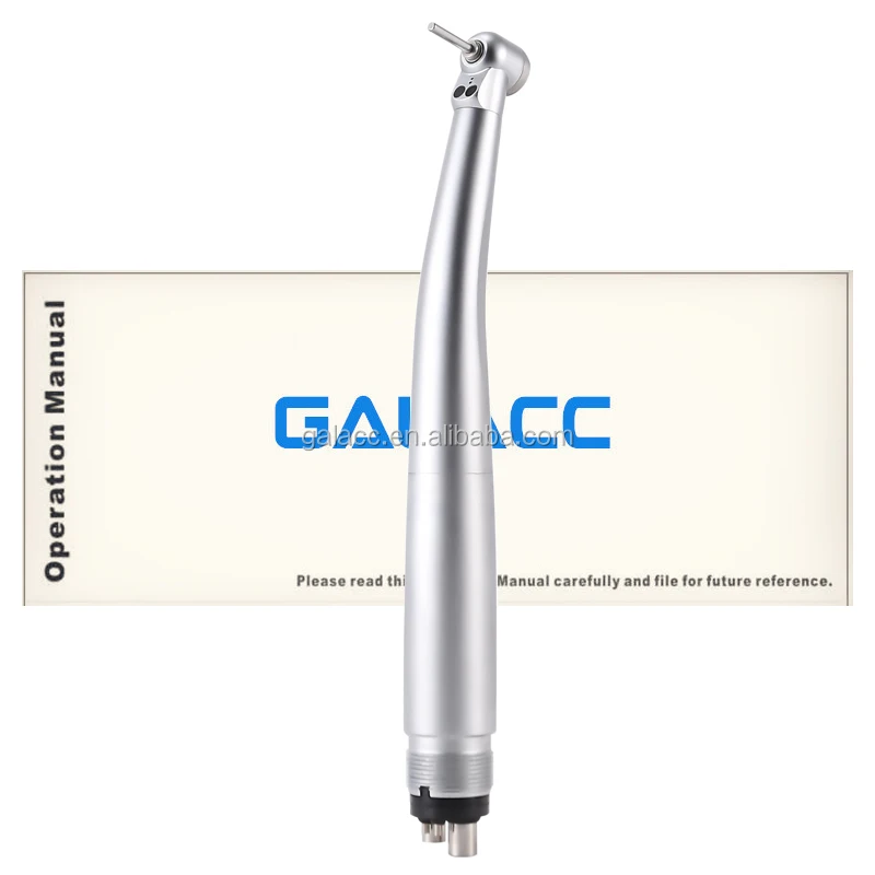 LED light e-generator push button Den tal handpiece air titanium high speed mini handpiece