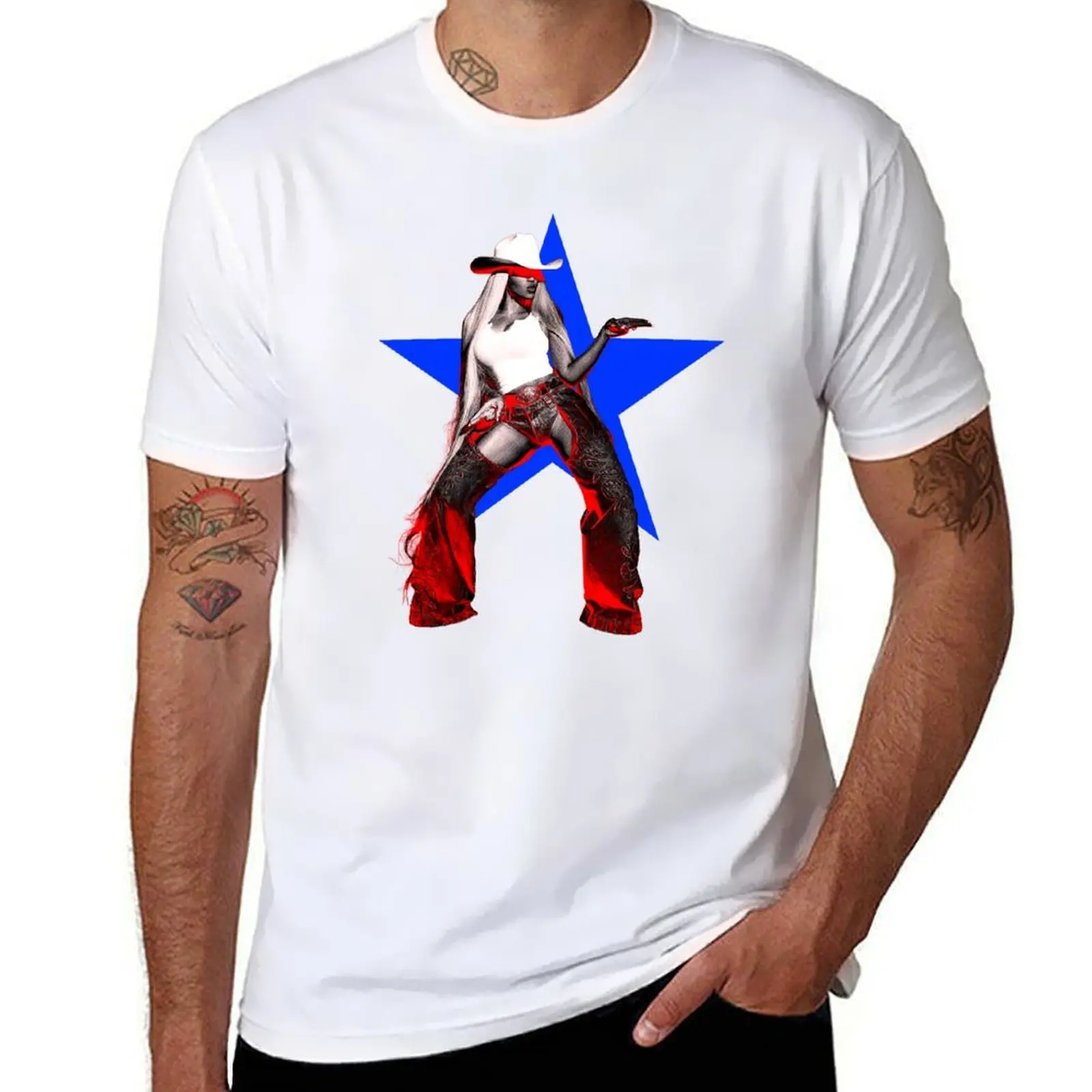 

THE COWBOY Beyoncé T-Shirt cotton t shirts high quality man t shirt heavy cotton T-Shirt