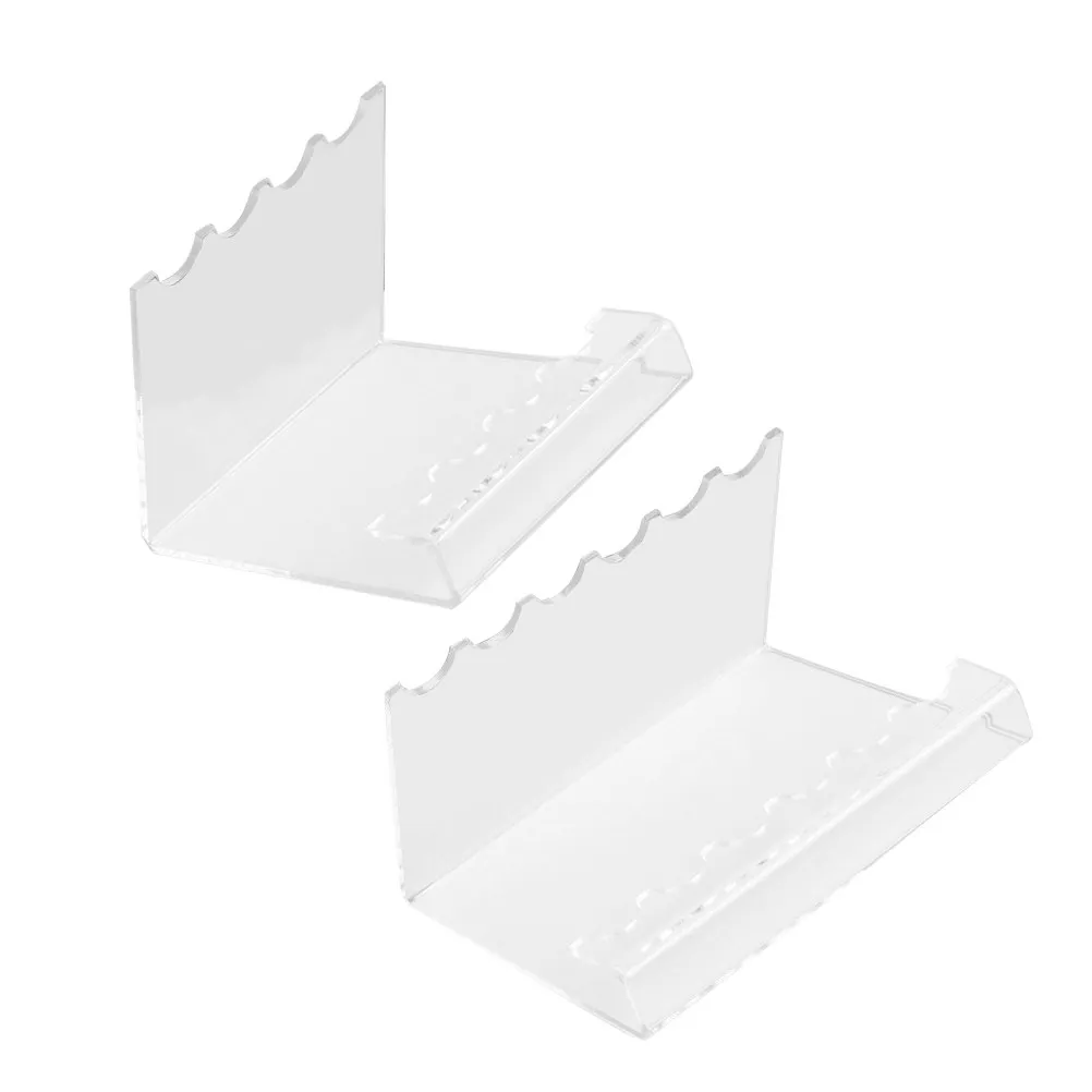 

2Pcs Clear Acrylic Pen Organizer Pencil Holder Desk Marker Storage Multi-Functional Makeup Brush Display Rack Pen Display Stands