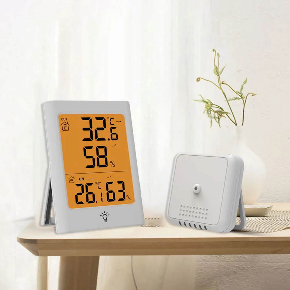 

Digital Thermometer with Waterproof Housing for Indoor Outdoor Use Touch Control Features for User Convenience