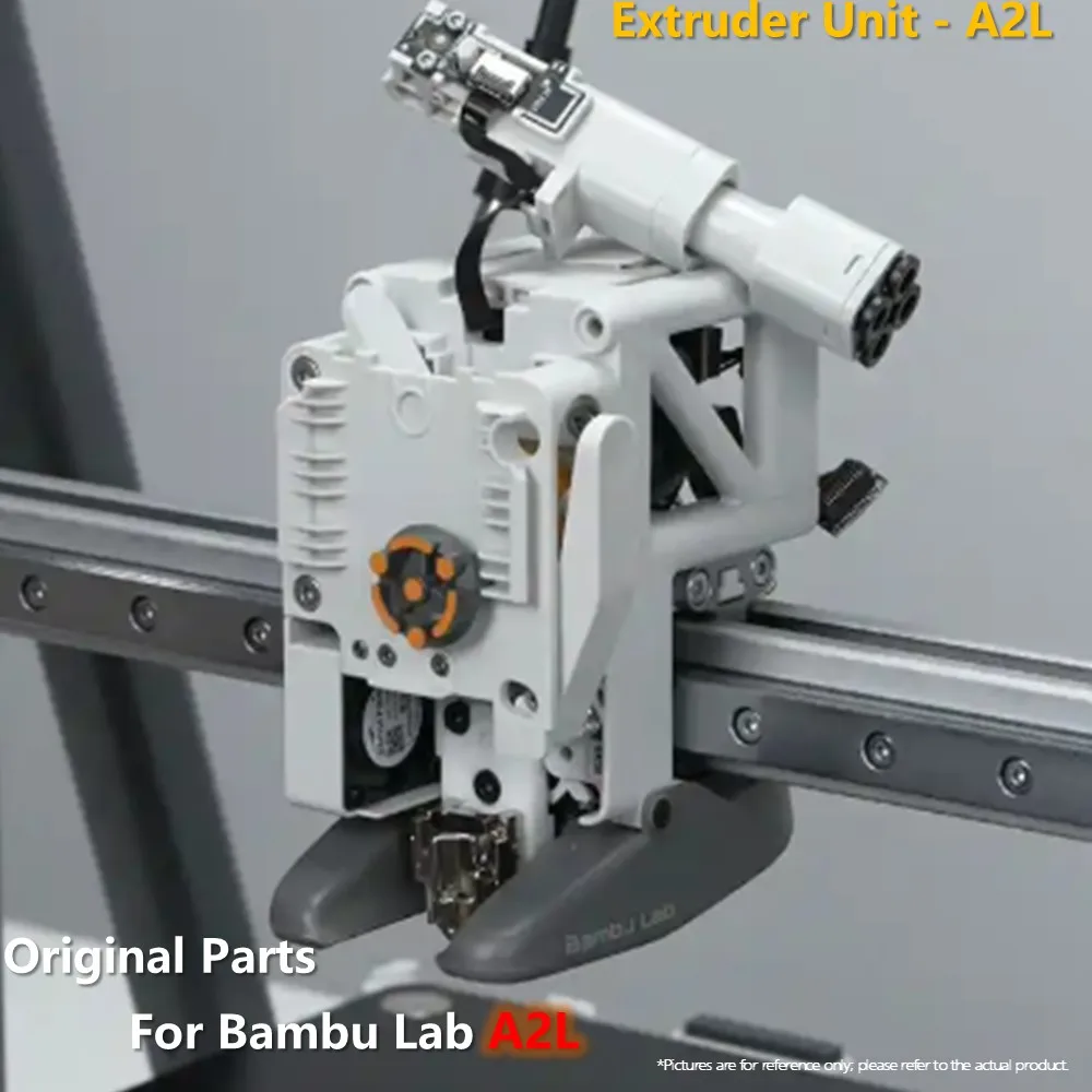 Original Bambu Lab A2L Extruder Unit with Hardened Steel Dual Gear & Filament Cutter, 3D Printer Replacement Part