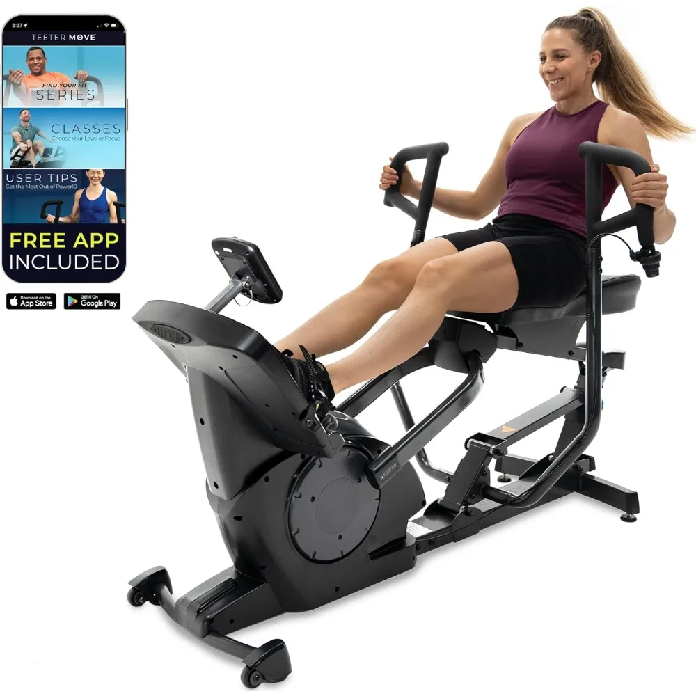 

Power10 Rower with 2-Way Magnetic Resistance Elliptical Motion - Indoor Rowing Machine w/Bluetooth HRM Connectivity