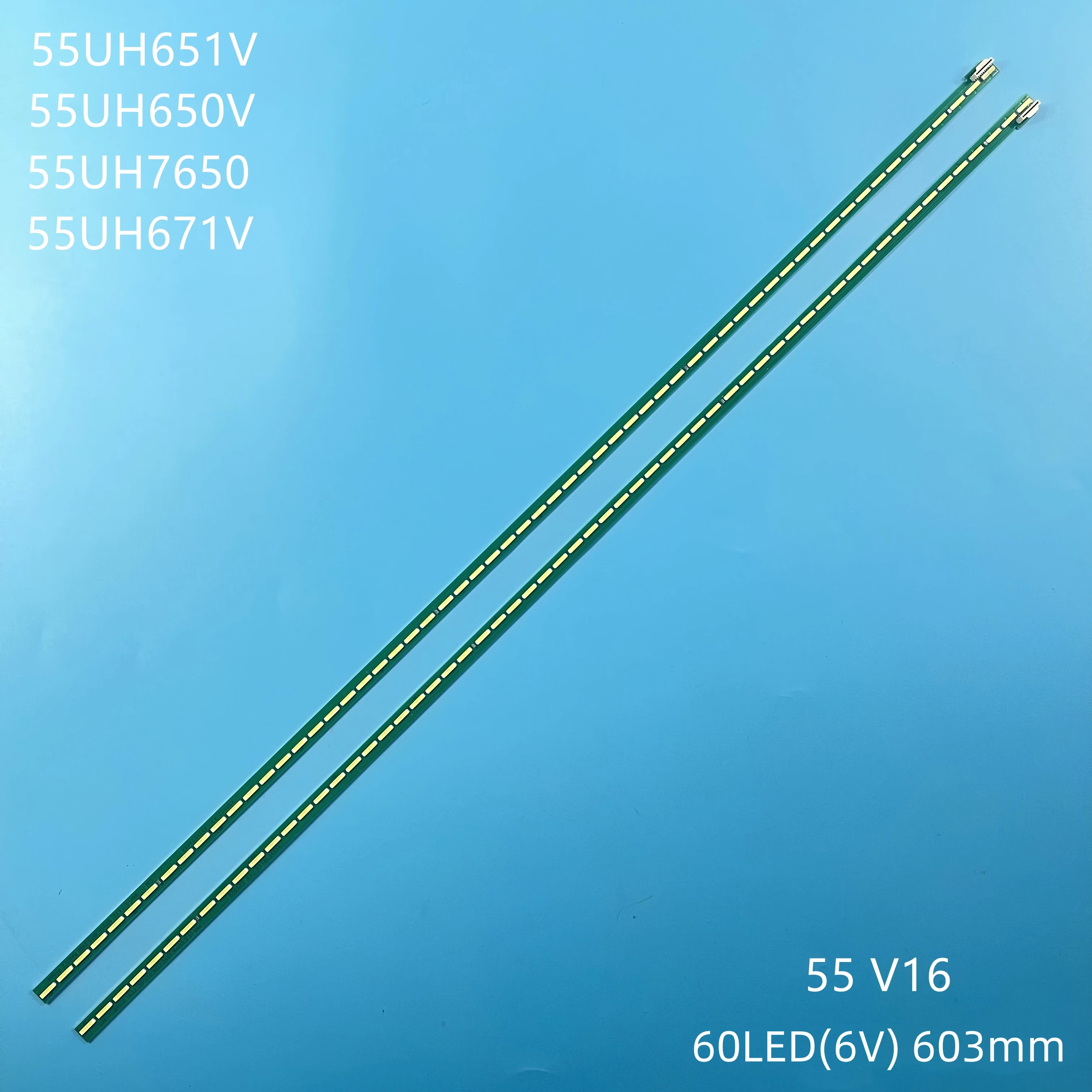 2PCS 60LED TV Backlight Strips for 55LW340C-UA 55UH7700 55uh650v 55UH6880 55\'\' V16 ART3 2428 REV0.3 6 LR-Type 6916L2428A