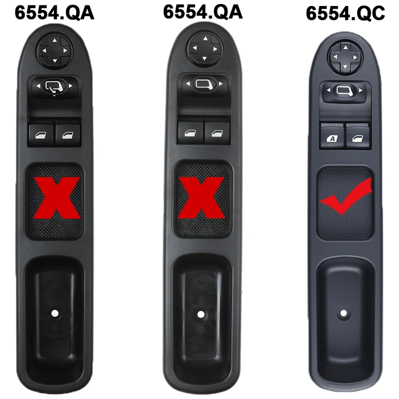 AAA+ FOR PEUGEOT 207 ELECTRIC POWER WINDOW MASTER CONTROL SWITCH 6554QC LEFT DRIVE