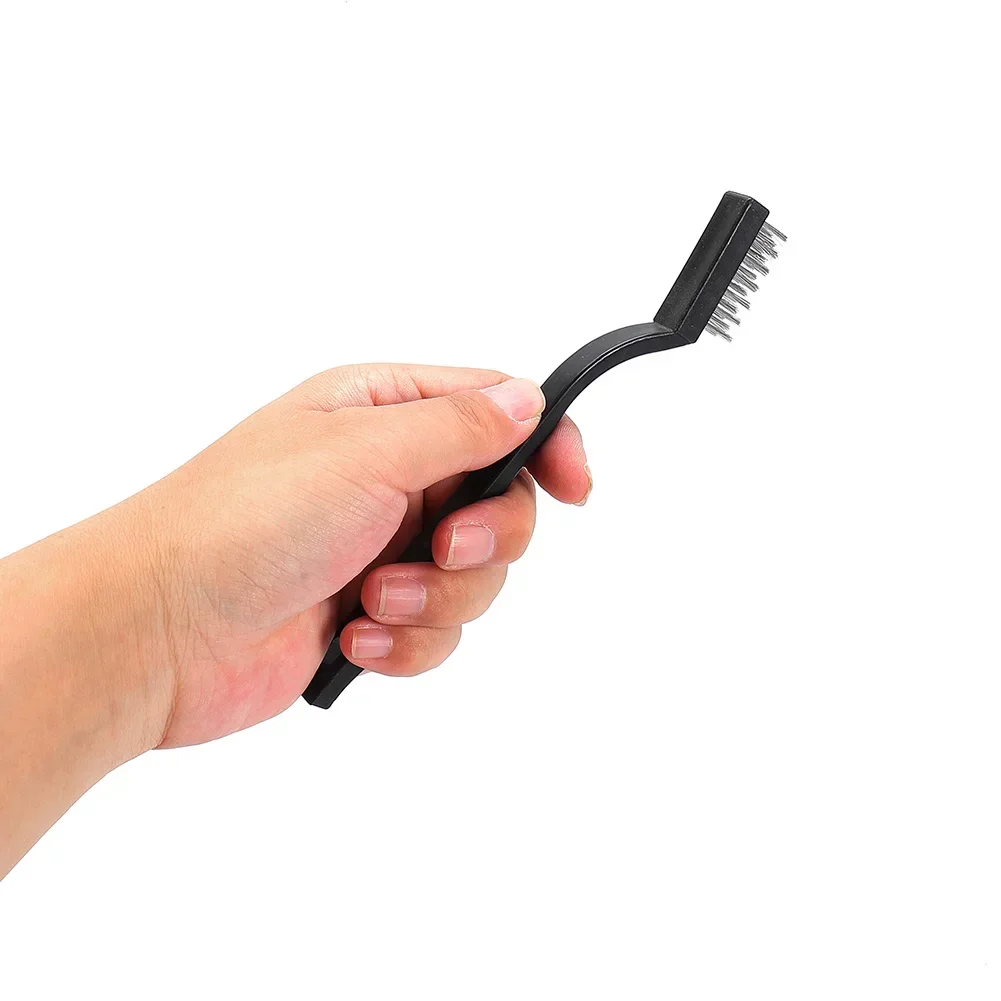 12PCS Clening Wire Brushes Mini Stainless Steel DIY Paint Rust Remover Removal Machinery Metal Unprocessed Parts