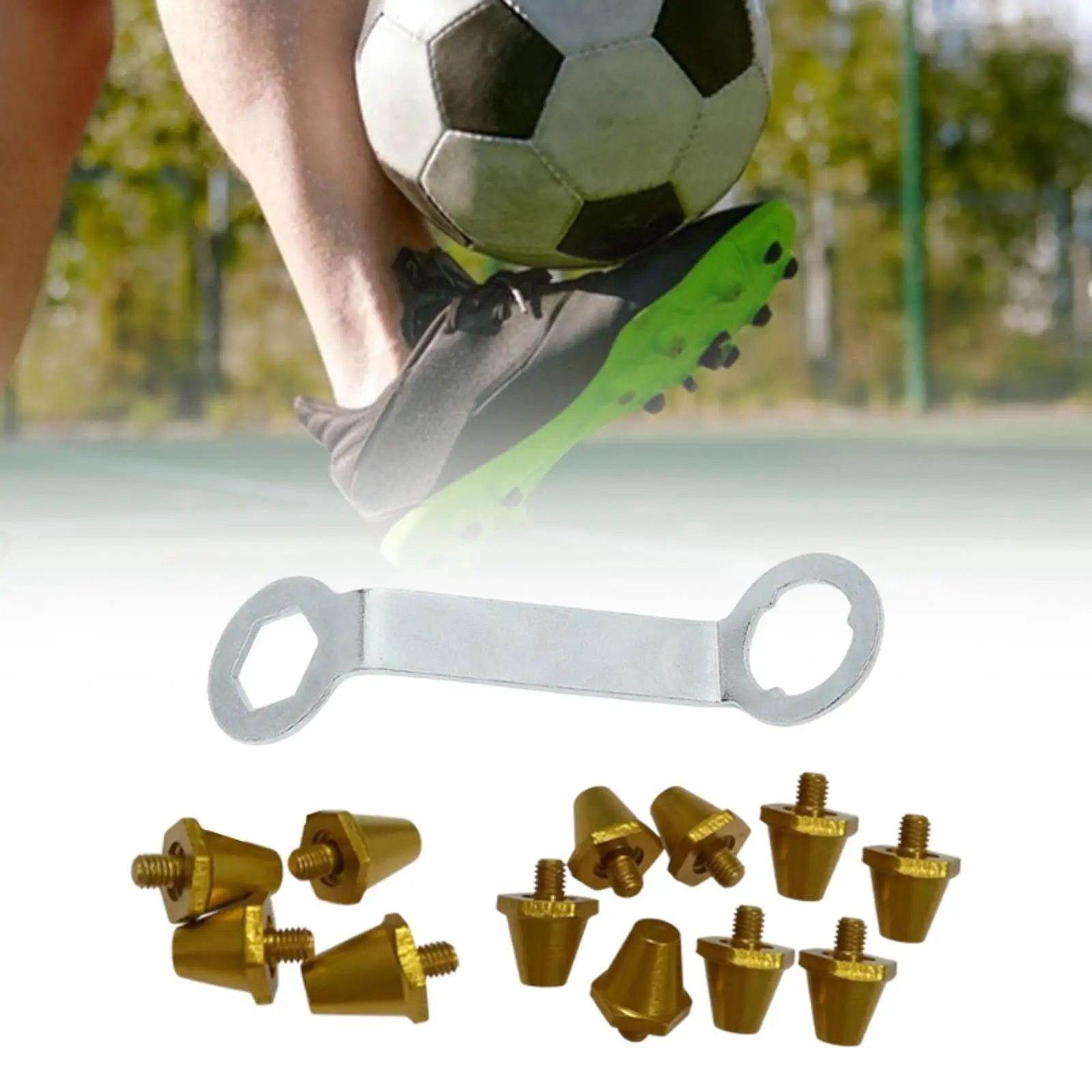 

Football Shoe Spikes M5 Thread Compatible Non Slip Soccer Studs for Athletic Sneakers Football Field Boots Exercise