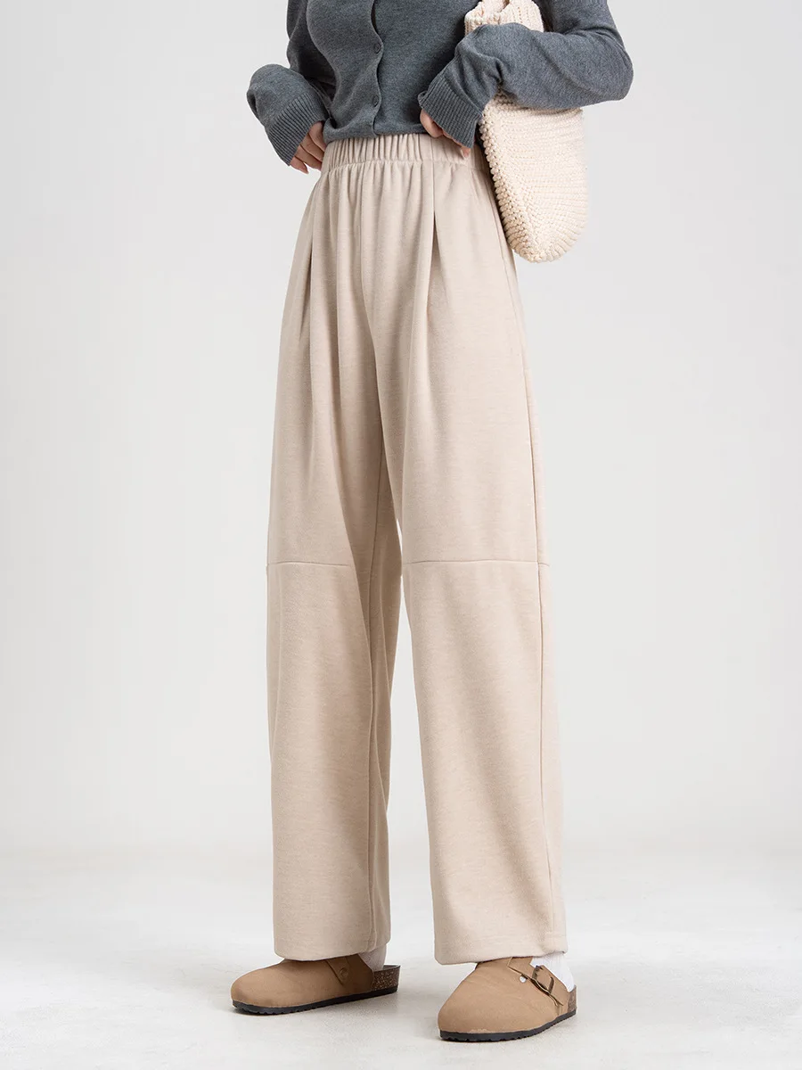 Broek met wijde pijpen Comfortabel Dames Herfst Wijde pijpen Ademend Frans Delicaat Modern Professioneel Dagkleding Softshell Elastisch Woon-werkverkeer