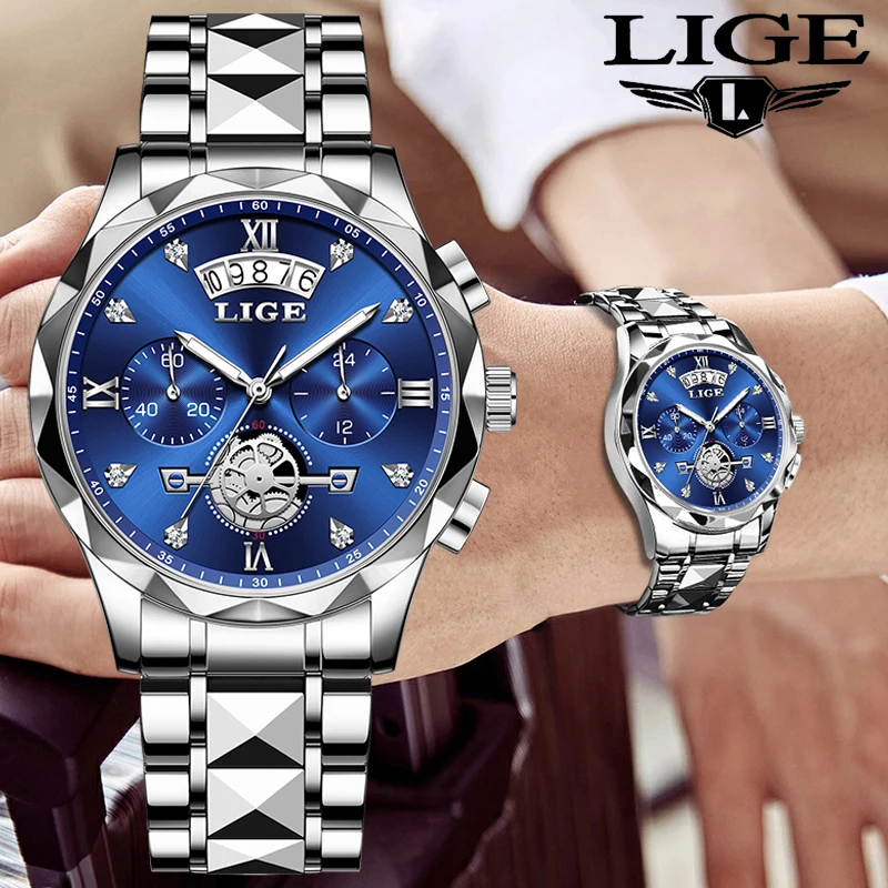 

2025LAG мужские часы оригинальные кварцевые наручные часы водонепроницаемый календарь лучший бренд класса люкс мужские повседневные часы для мужчин reloj