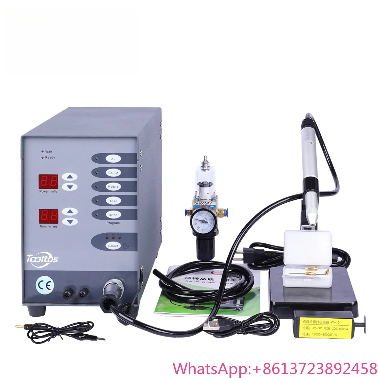 

100W Tooltos Automatic CNC Pulse Argon Arc Tig Jewelry Spot Soldering Machine,110/220V