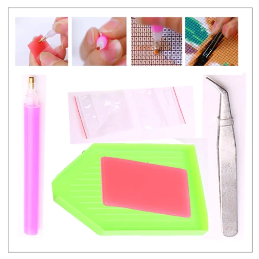 5D الماس اللوحة الغابة الجنية ديكور المنزل فراشة فتاة زهرة المشهد فسيفساء الماس اللوحة كامل مربع جولة جدار الفن ﻿