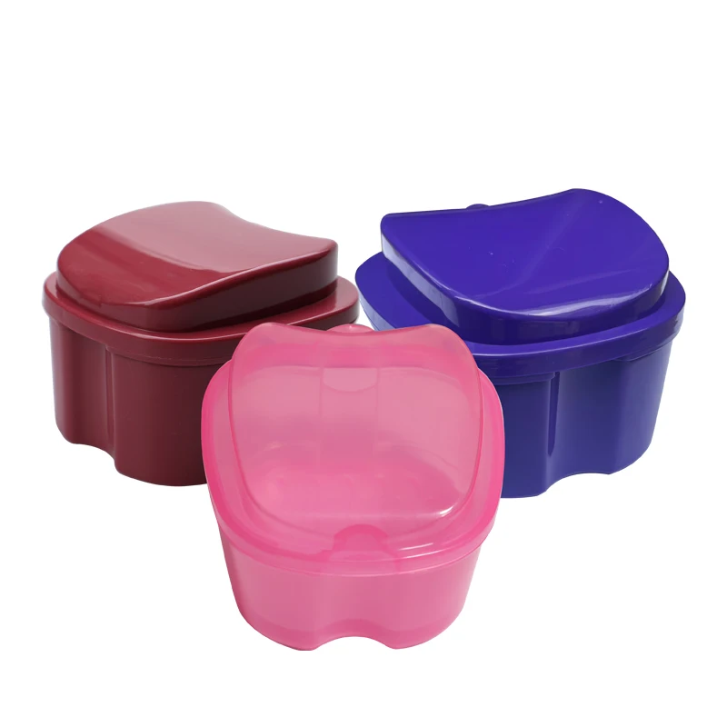 Dental Apple Shaped Denture Box, Retainer Box, Storage Box, Denture Model Box, Orthodontic Appliance Box, Placement Box