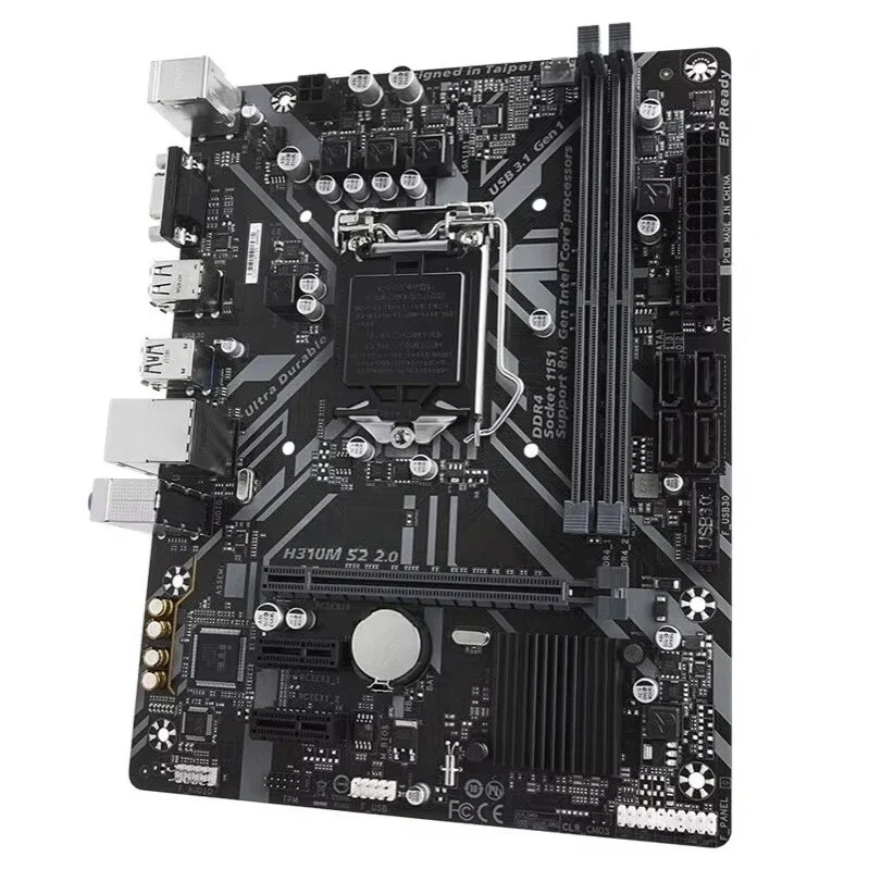 Boxed Voor Gigabyte H310M-S2 2.0 desktop kantoor moederbord ondersteuning 8 9 generatie processor 8400