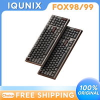 IQUNIX FOX98 FOX99 Gaming Mechanical Keyboard Tri-Mode CNC Aluminum Shell Dynamic RGB Esports Hot Swappable Hifi Customized