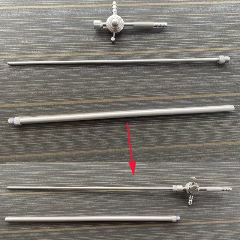for Stainless Steel Suction and Irrigation Set Push Type 5mm 10mm for Training