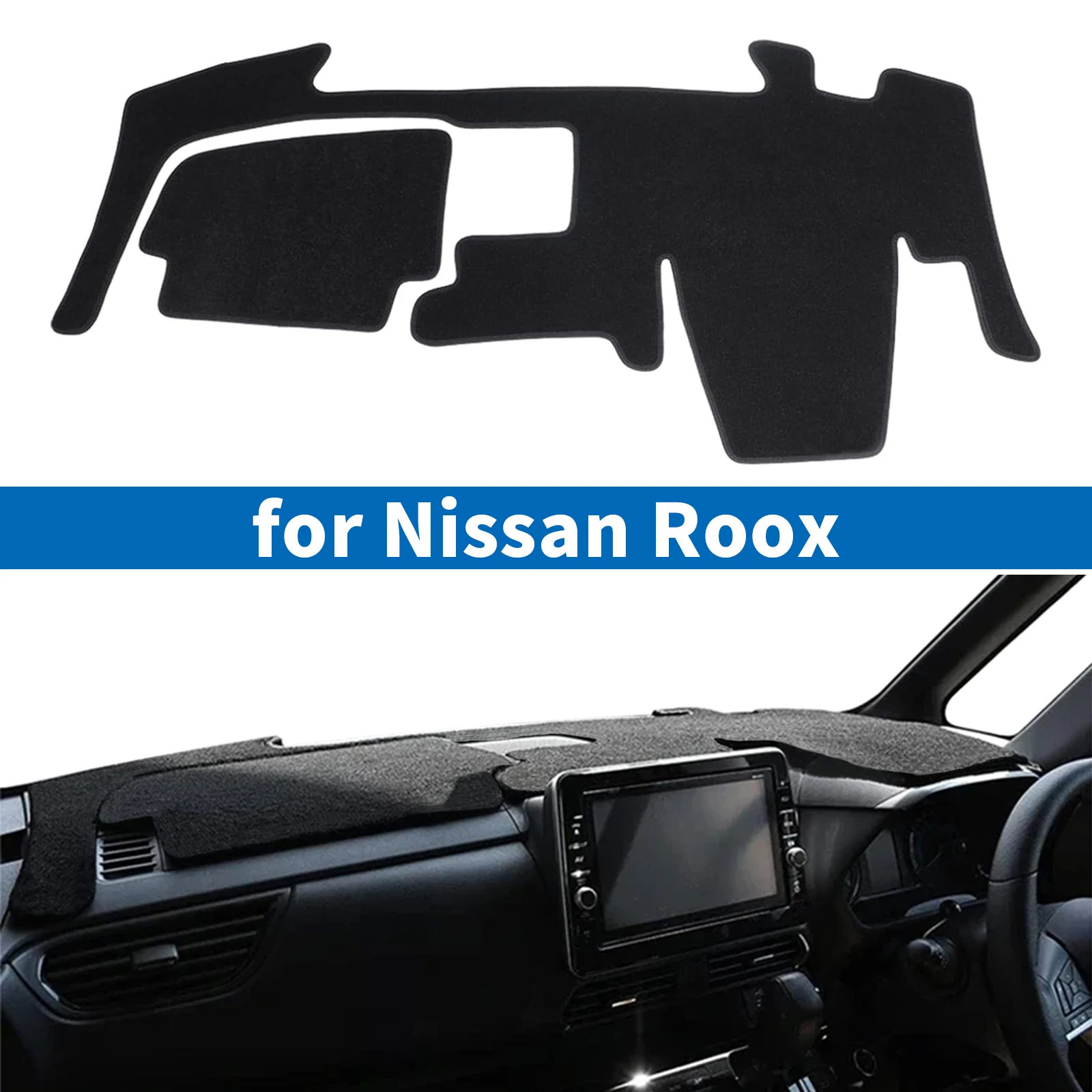 

for Nissan Roox Car Dashboard Cover Pad Accessories Dashmat Dash Mat Anti-Slip Sunshade Protective Carpet