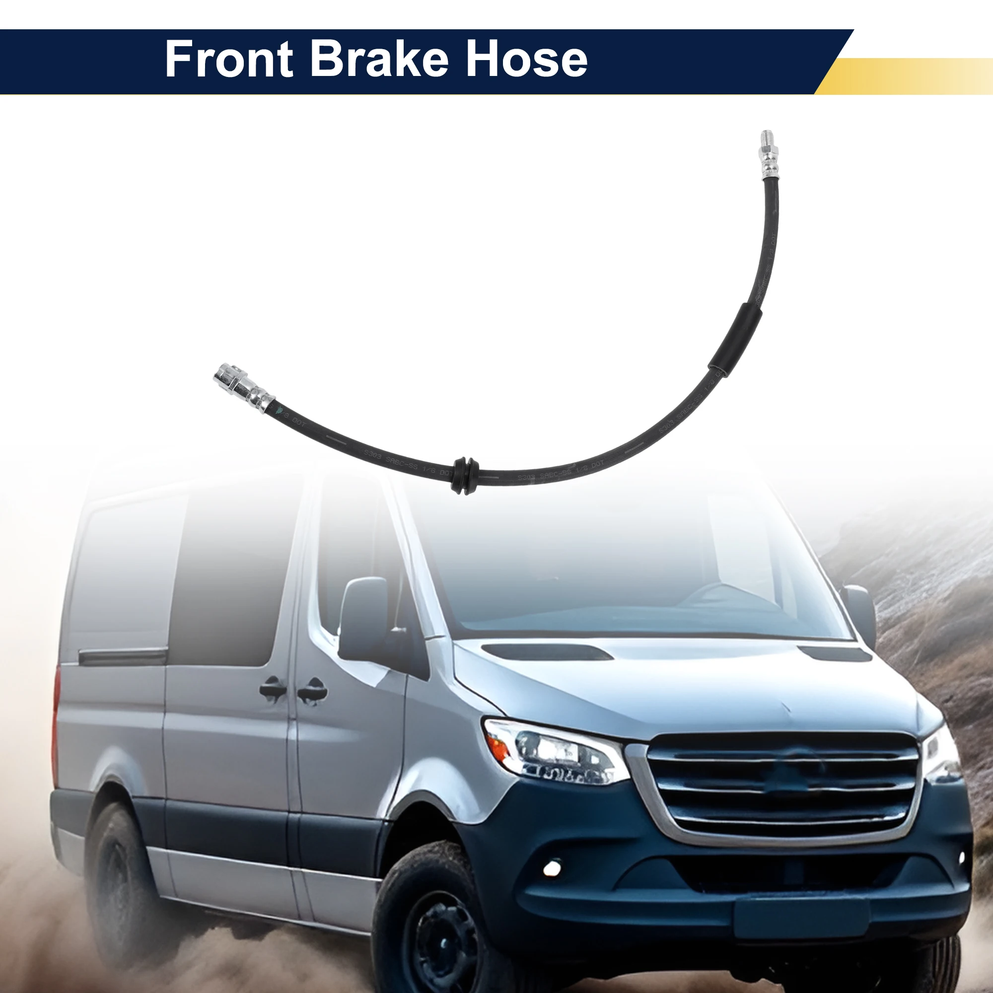 

UXCELL Front Brake Hose for Mercedes-Benz Sprinter 2500 2007-2018 No.2514200348