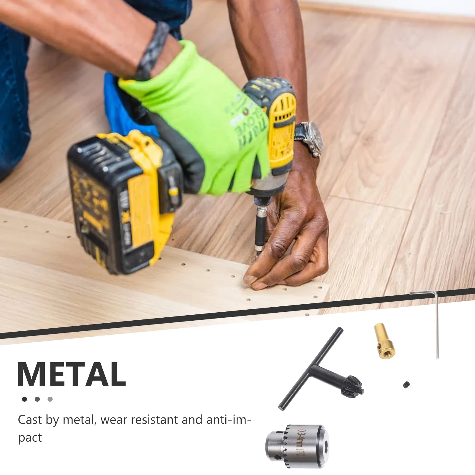 

4Pcs Mini Drill Chuck Taper 0.3-4mm Set Mounted Micro Chuck Key Lathe Electric Drill Milling Machine Tools