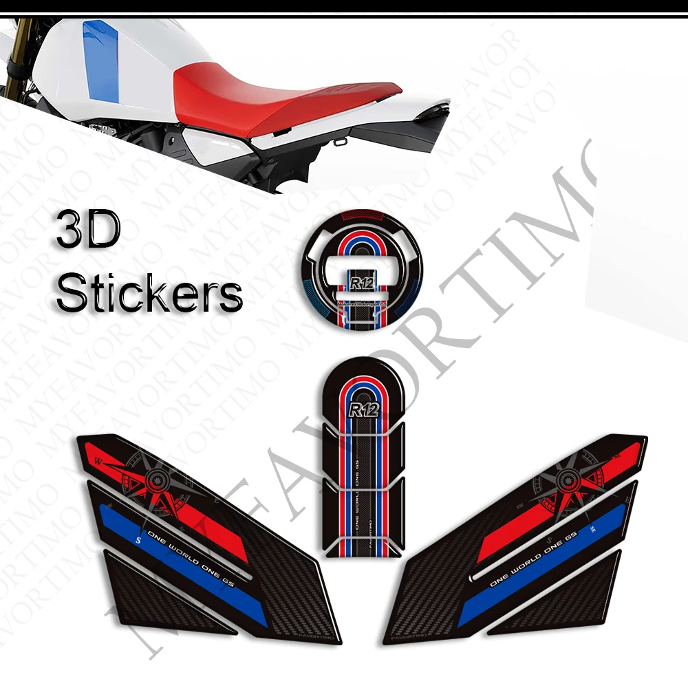 

Motorcycle For R12GS R 12 GS R12 G/S G S Off-Road Off Road Tank Pad Cap Gas Fuel Oil Knee Protector Stickers Decals 2025 2026