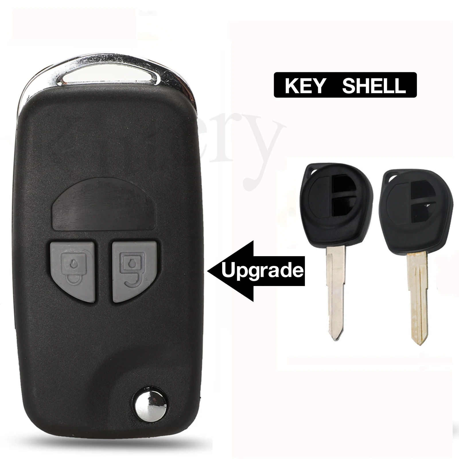 

jingyuqin 2 Buttons Modified Flip folding Remote Car Key Shell Case For Suzuki SX4 Swift HU87/SZ11 Blade Option Replacement