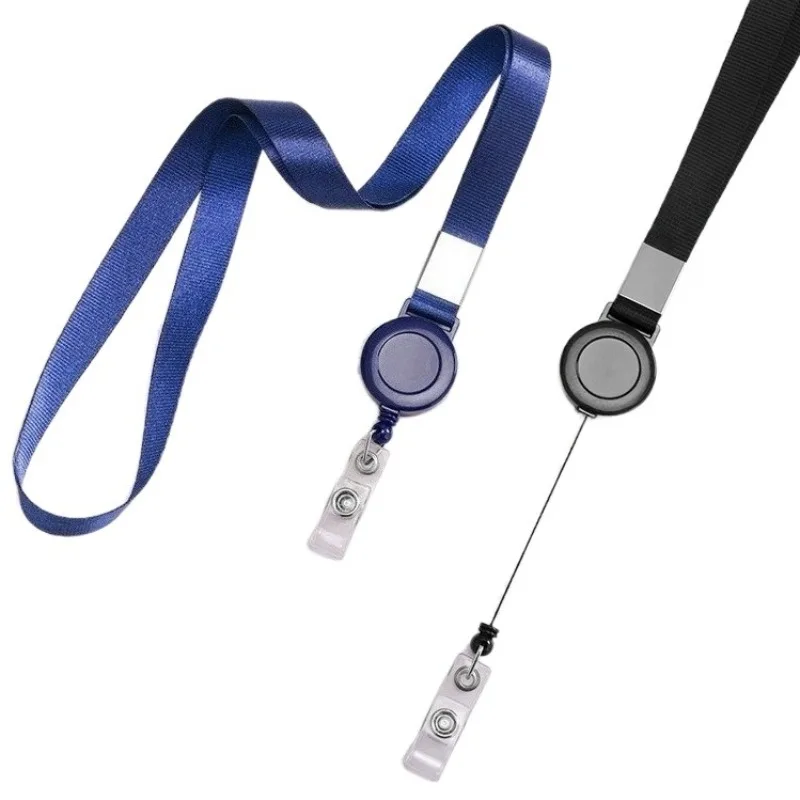 

Retractable Lanyard Working Permit Case ID Tag Neck Strap Employee's Pass Work Card Cover Sleeve ID Card Holder Badge Lanyard