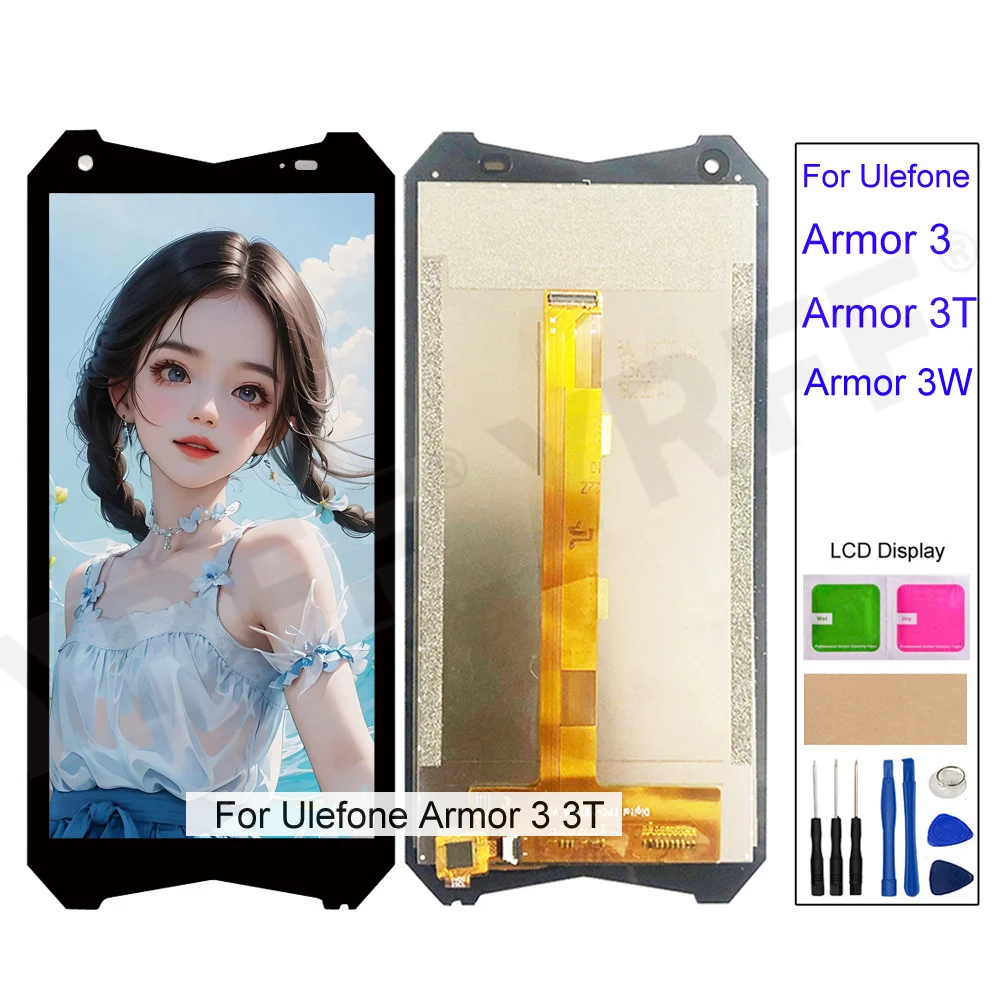 

Для Ulefone Armor 3 3T 3W, ЖК-дисплей для телефона, цифровой преобразователь экрана в сборе, замена экрана телефона