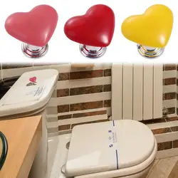 2pcs Toilet Press Button Toilet Button Heart Shaped Toilet Press Button Water Tank Buttons Auxiliary Device Bathroom Supplies