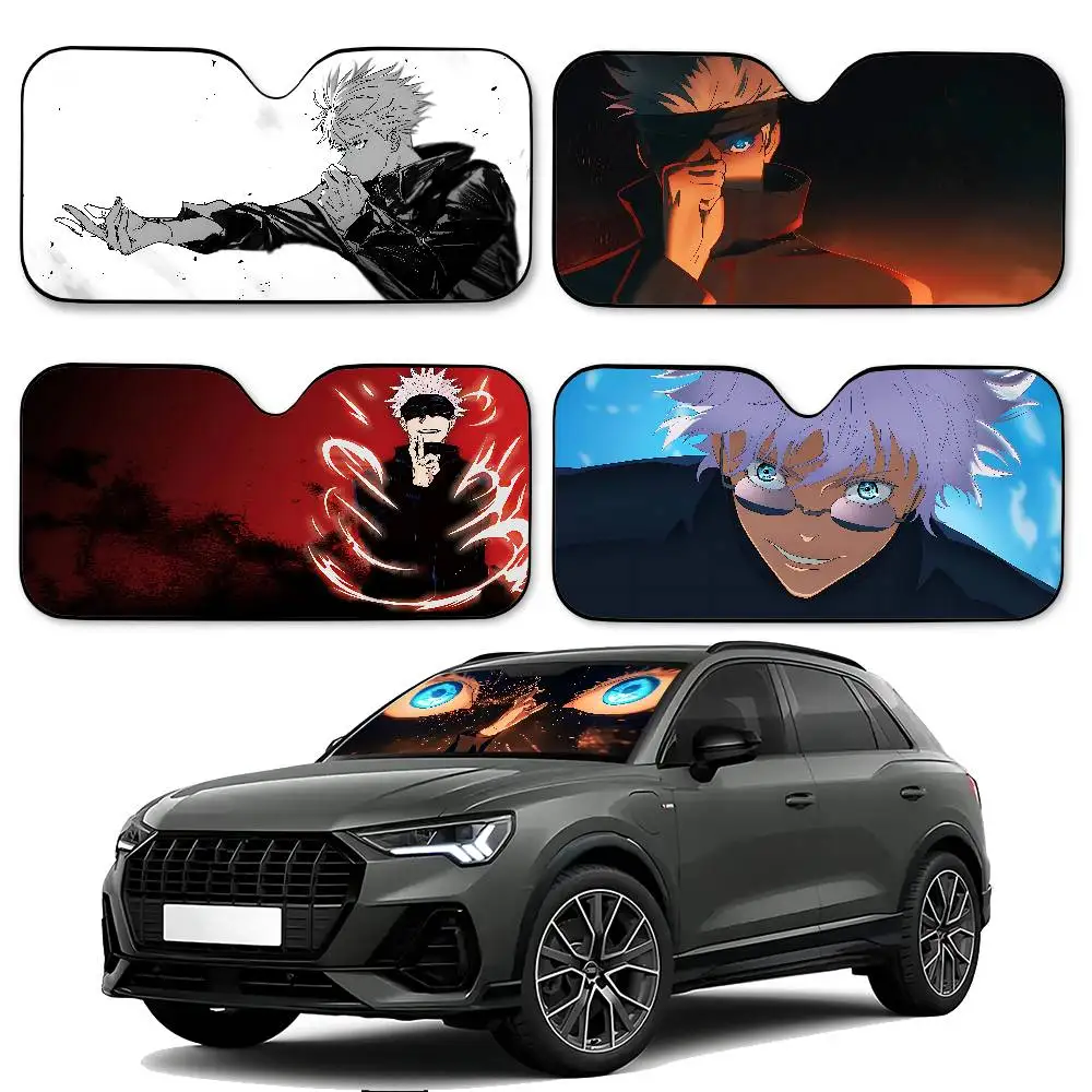 J-Jujutsu K-Kaisen Satoru G-Gojo Cool Car SunShade Windshield Funny Sun Shade Foldable UV Ray Sun Sunshade For Front Window