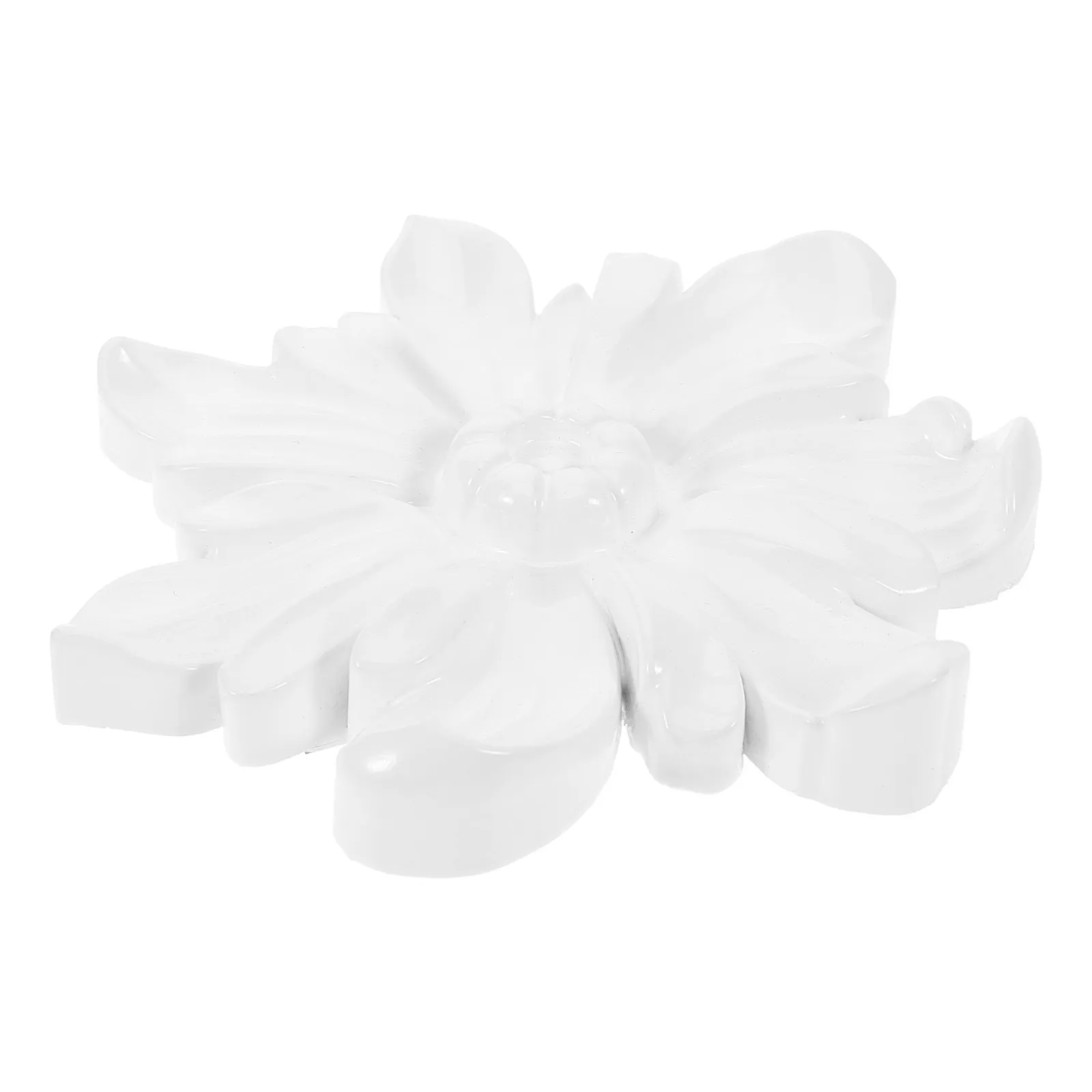 French Style Pendant Flower Background Wall Decoration Resin Carved Onlay Ornament Living Room Home Wall Adhesive Decor