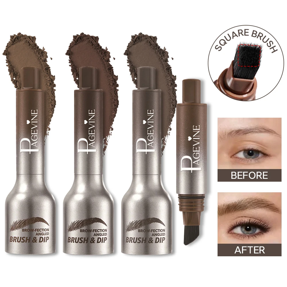 Eyebrow Powder Cream with Brush Waterproof Long-lasting Natural Korean Makeup Cosmetics Eyebrow Pencil Tattoo Gel Tint Enhancer