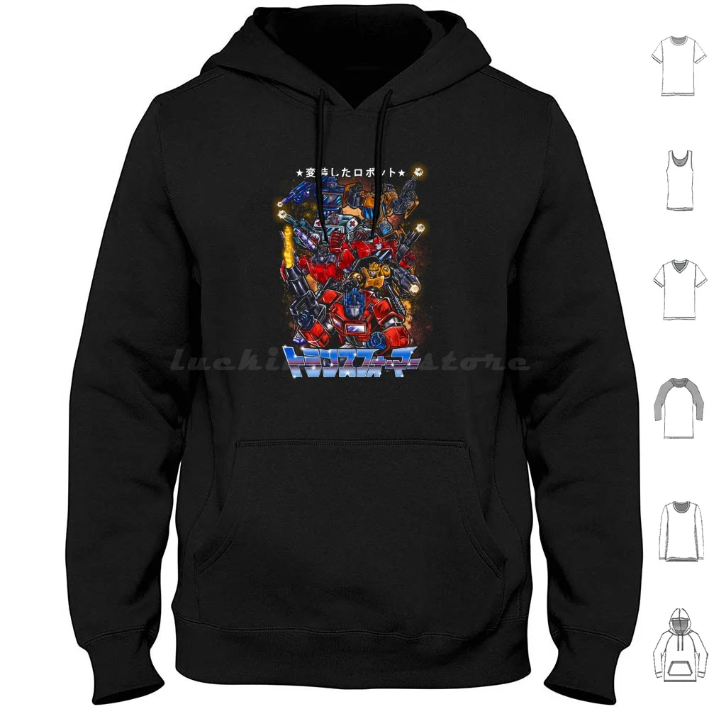 Autobots Squadron Hoodies Long Sleeve Retro Matrix Soundwave Movie Classic Kids Autobots Baby Child G1 Robot 80s Pax