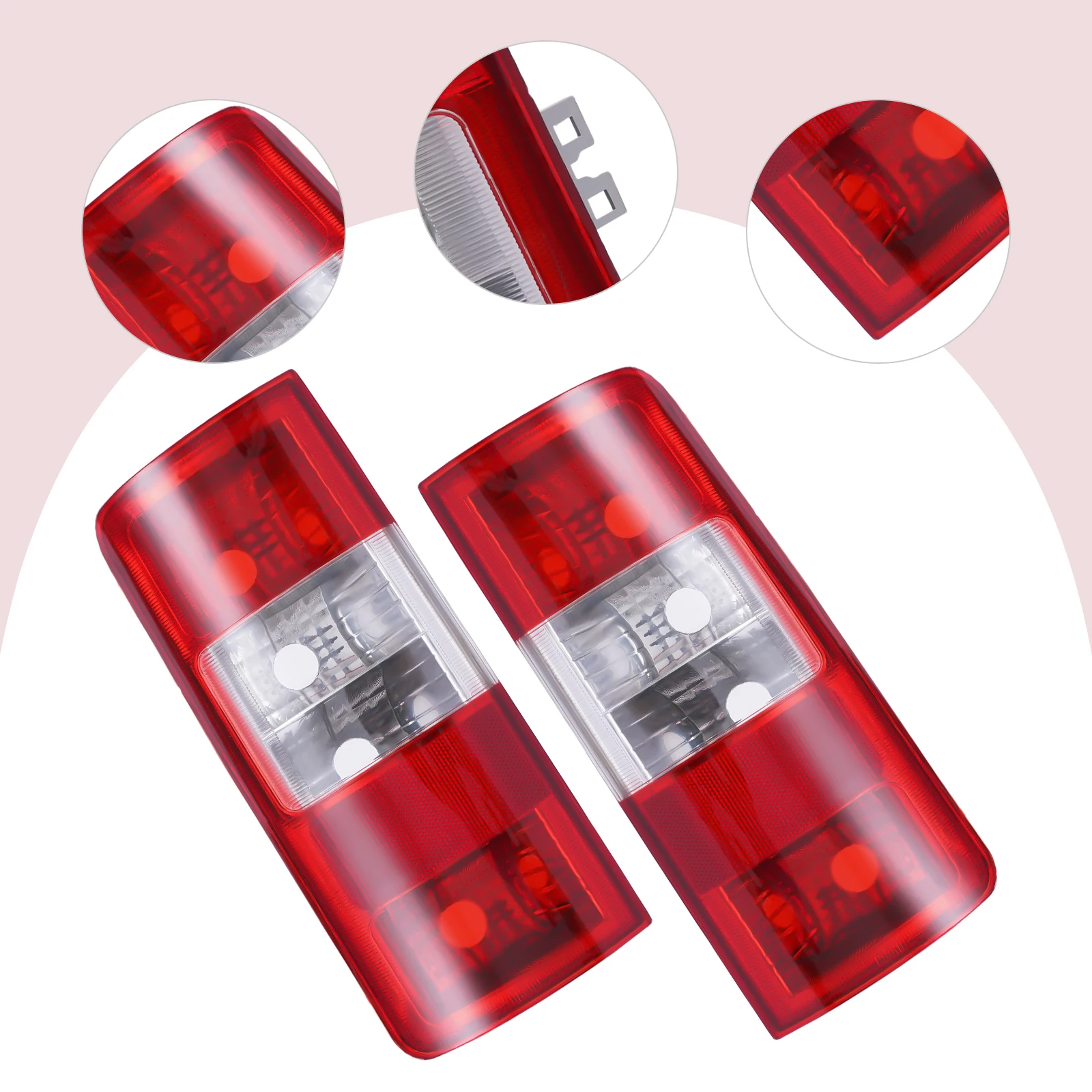 

Halogen Tail lights Assembly Rear Brake Lamp Clear Housing Left/Right Side For 2010 2011 2012 2013Ford Transit Connect