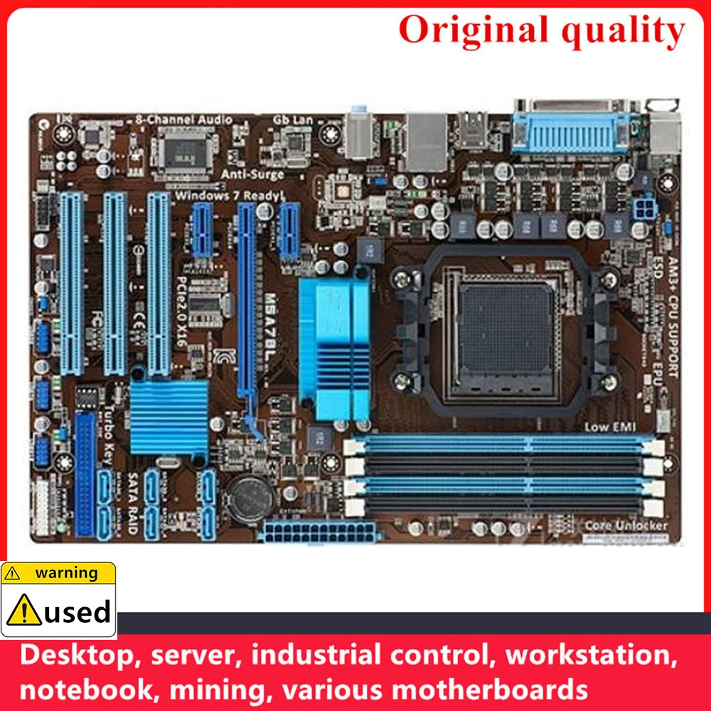 

For M5A78L Motherboards Socket AM3 DDR3 16GB For AMD 760G Desktop Mainboard SATA II USB2.0