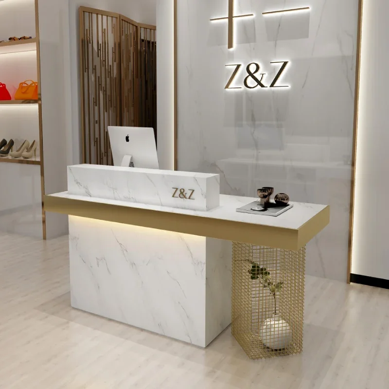 Clothing store luxury bar counter simple modern beauty salon medical beauty front desk reception