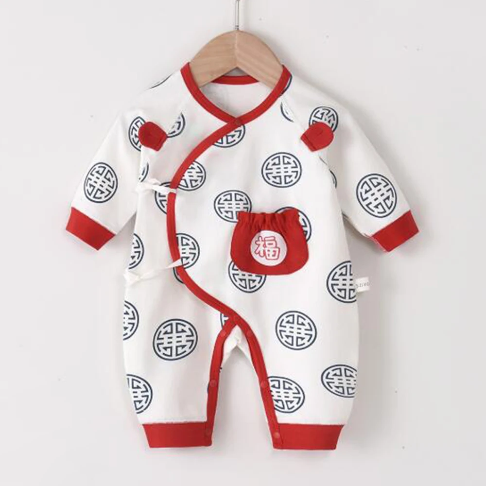 

Unisex Newborn Clothes Cotton Spring Autumn Christmas Baby Rompers For Boys Girls Hospital 0 6 Months Baby Jumpsuits