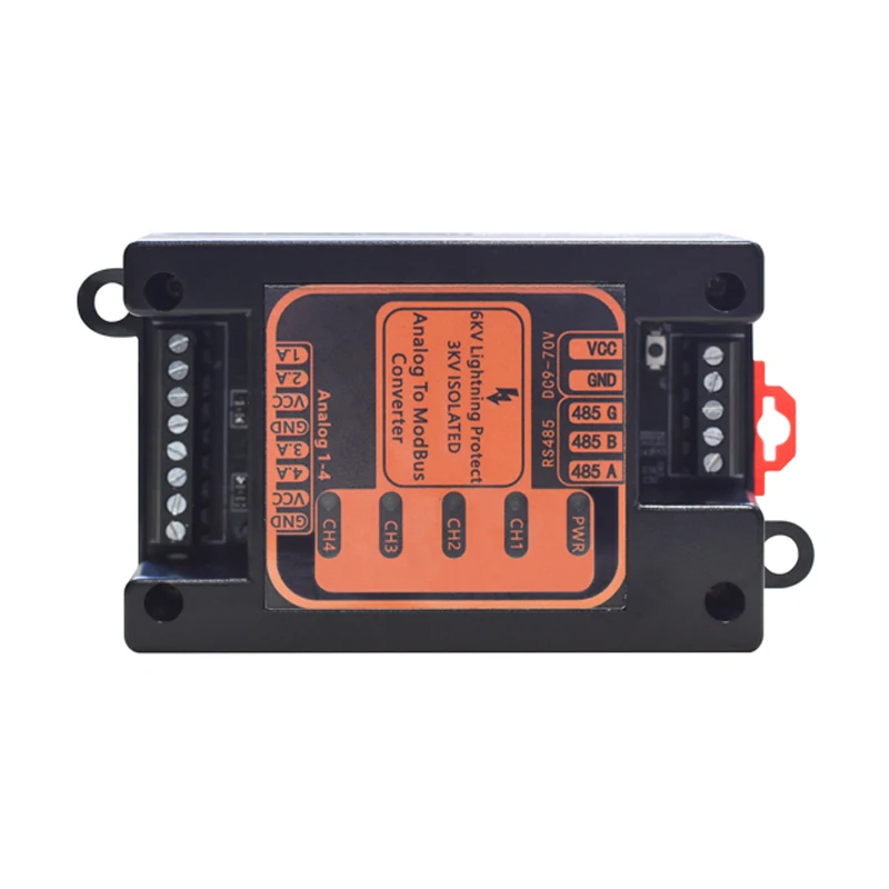 ราคาถูกมินิอุตสาหกรรม 4-20mA อนาล็อกเป็น RS485 Modbus RTU Converter