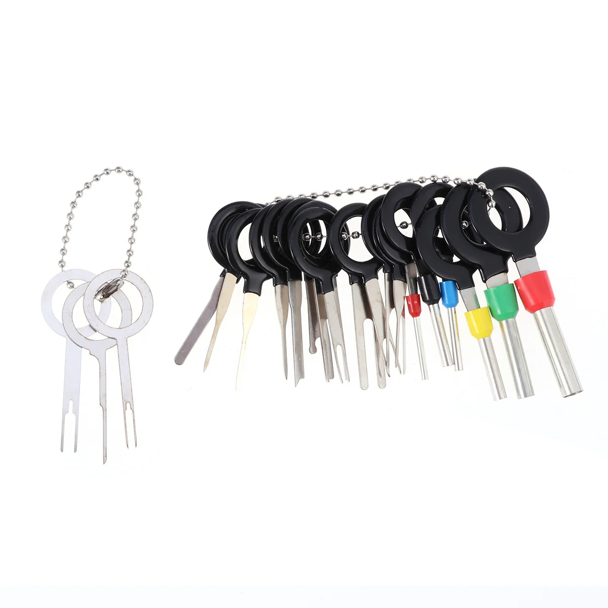 21 pçs terminal extrator ferramenta auto carro plug fio chicote de fios pino remoção 21 em 1 conector universal desmontagem conjunto pino liberação